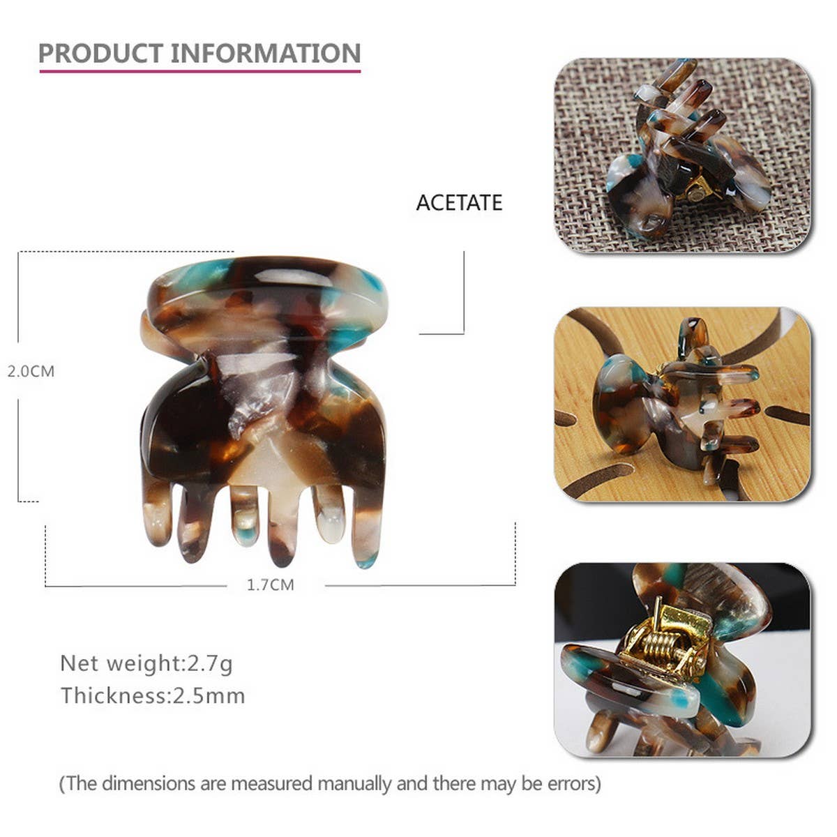 SMALL HAIRPIN ACETATE SHEET MINI HAIRPIN_CWAHA4256