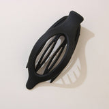 Glossy Matte Oval Hair Clip-Large Duckbill Style_Cwaha07479