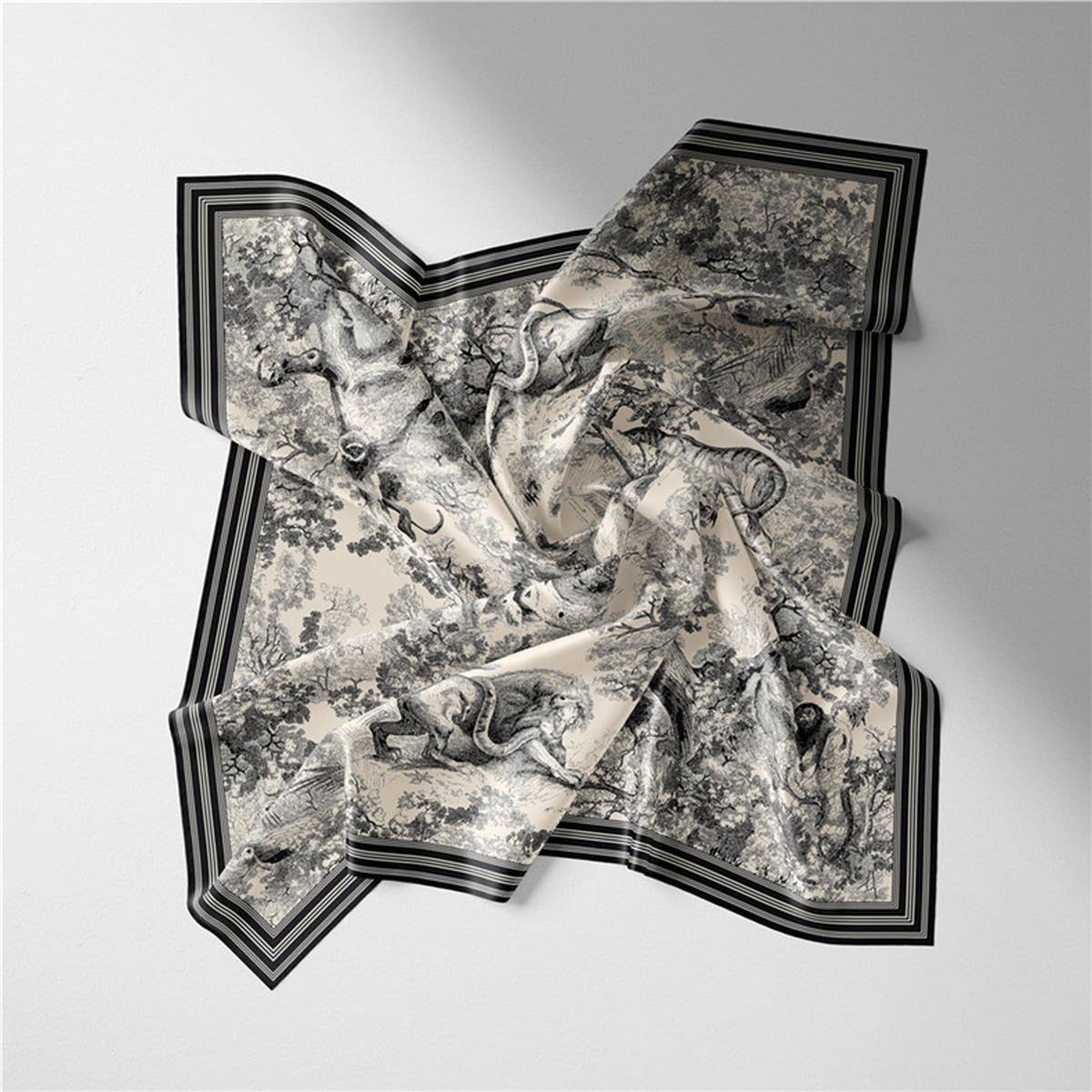 Versatile Square Scarf Hair Tie&Bag Wrap Ribbon_Cwasc0650