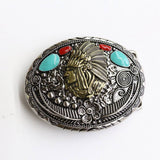 MILITARY THEMED BELT BUCKLE VINTAGE BELT BUCKLE_CWABE0426