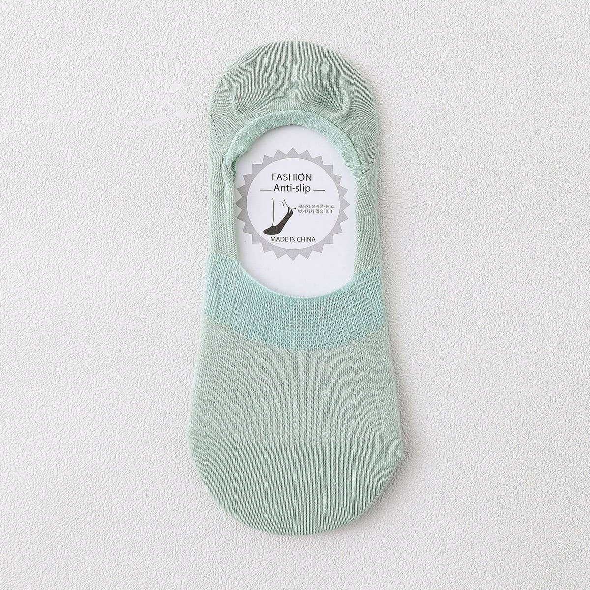 Women'S Solid Color Hollow Mesh Boat Socks_Cwms2036