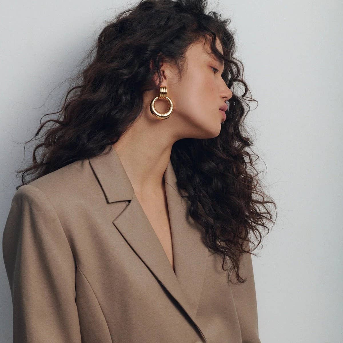 STAINLESS STEEL HOOP EARRINGS HIGH END EARRINGS_CWASC1670