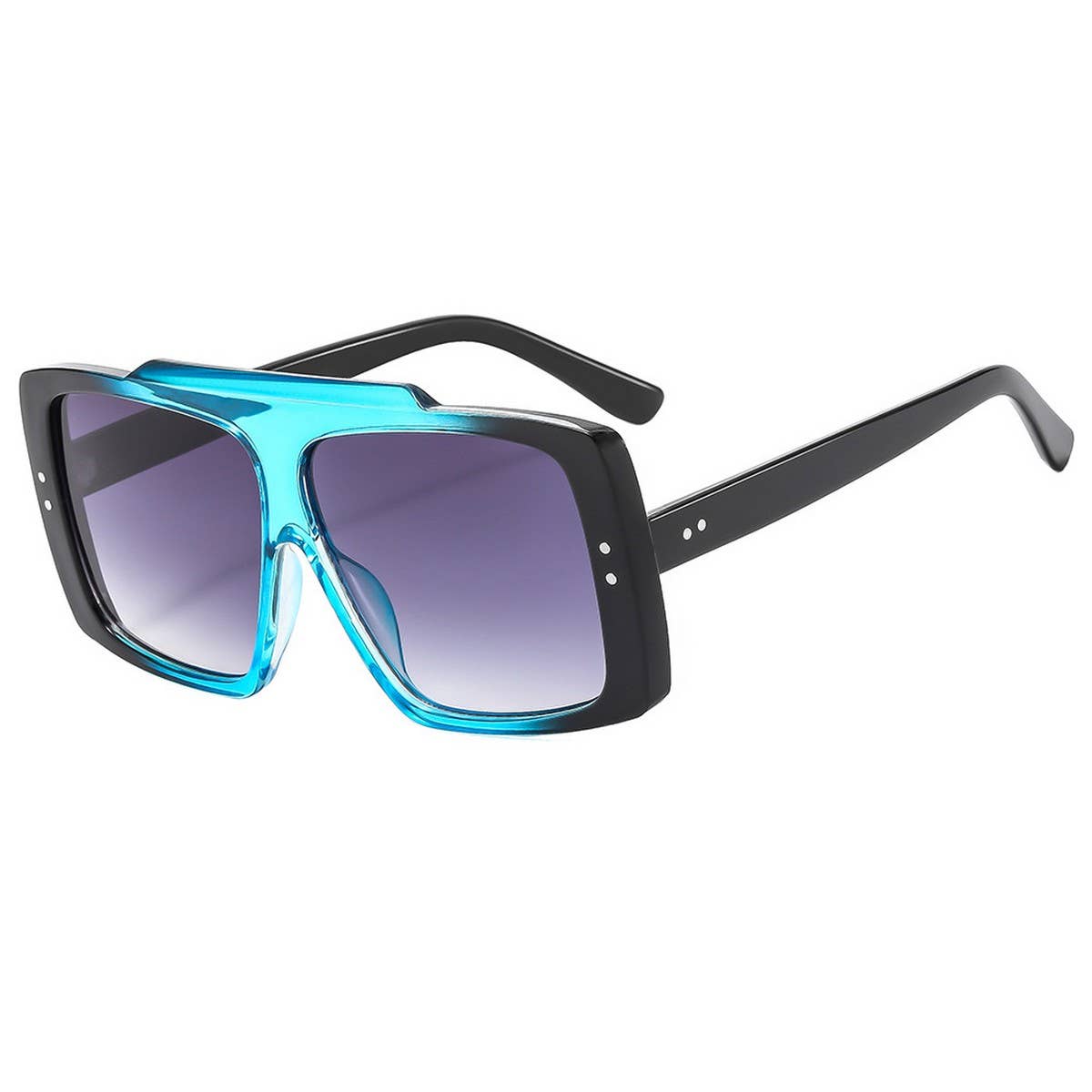 FLAT TOP STUDDED FRAME SUNGLASSES UNISEX_CWASG1178