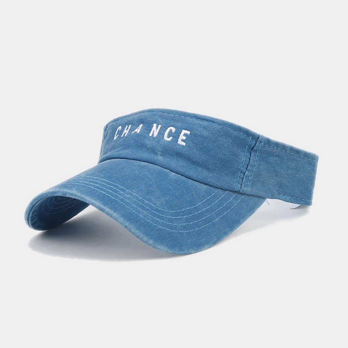 EMBROIDERED LETTER VISOR HAT SUMMER SUNSHADE CAP_CWAH3304