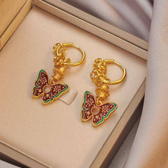 Cwaje4881_Niche Retro High-End Luxury Earrings