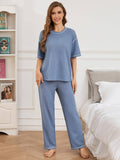 Stylish And Comfortable Short Sleeve Pantsuit
