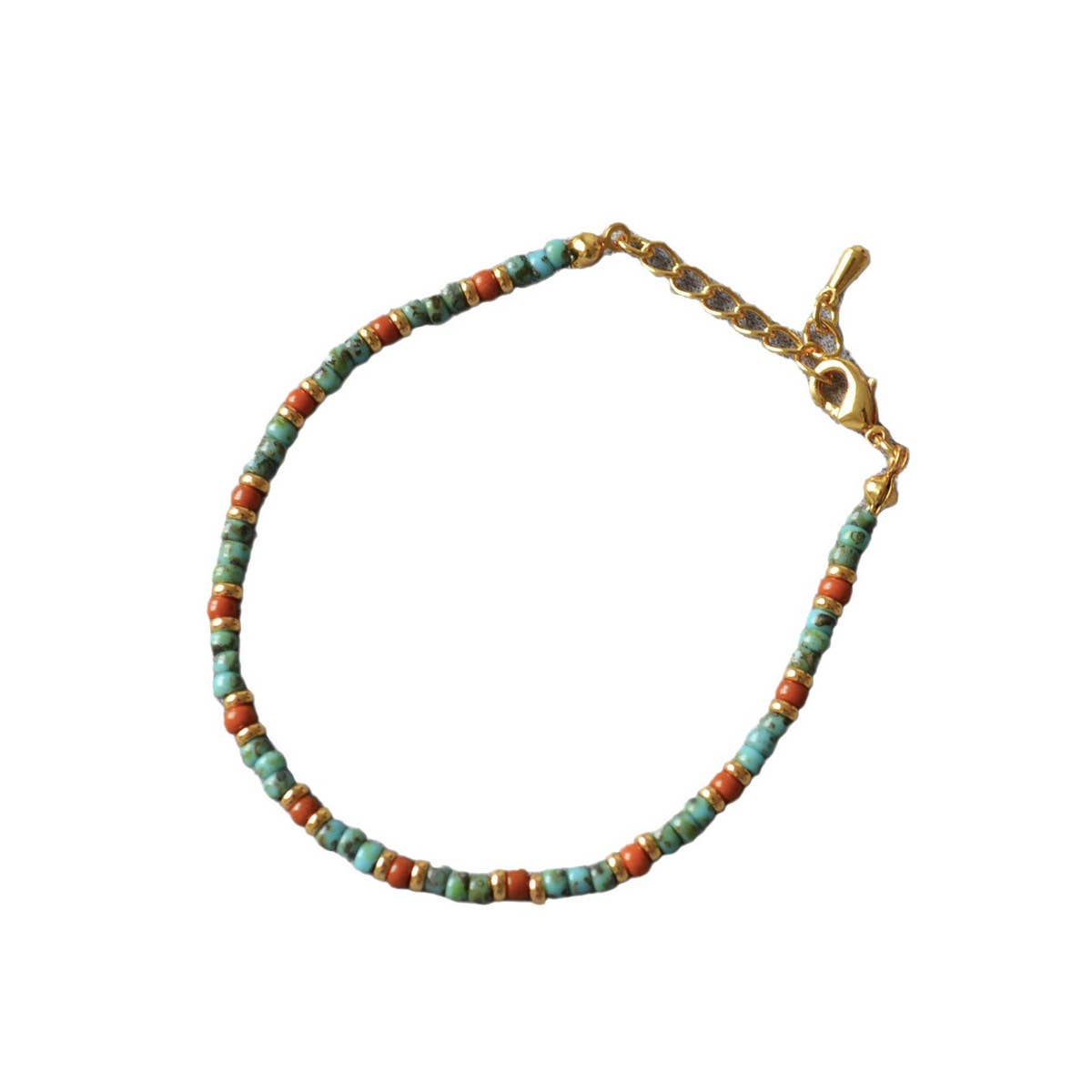 Vintage Oil Painting Maillard Beaded Bracelet