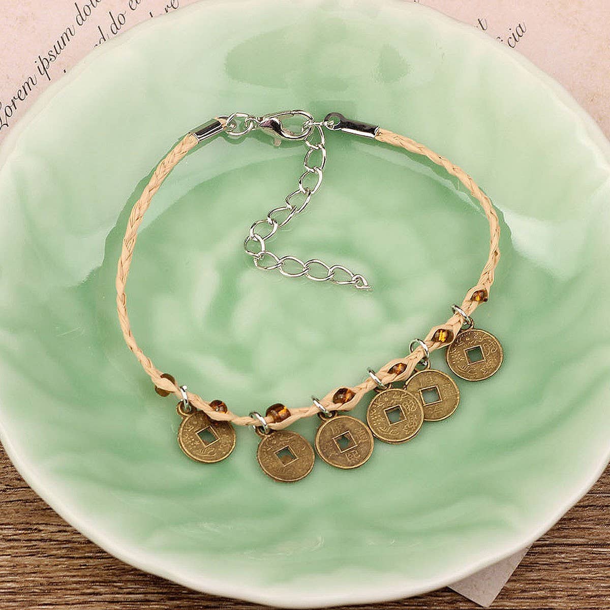 NEW FASHION RETRO BOHEMIAN BRAIDED BRACELET_CWAJE3974