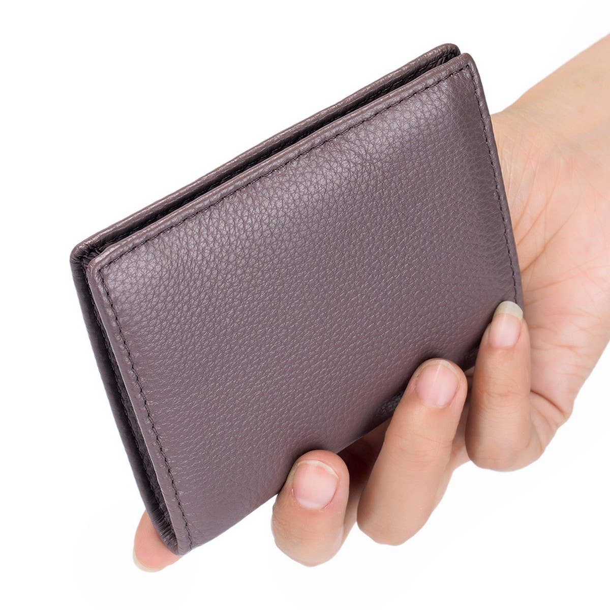 SOFT TOP GRAIN COWHIDE SHORT LEATHER WALLET_CWAB3790