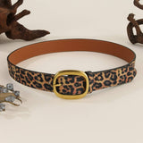 Vintage Fashion Leather Belt Jeans Brass Bucklebelt_Cwmm3930