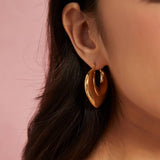 HEART HOLLOW STAINLESS STEEL GEOMETRIC EARRINGS_CWMM8911