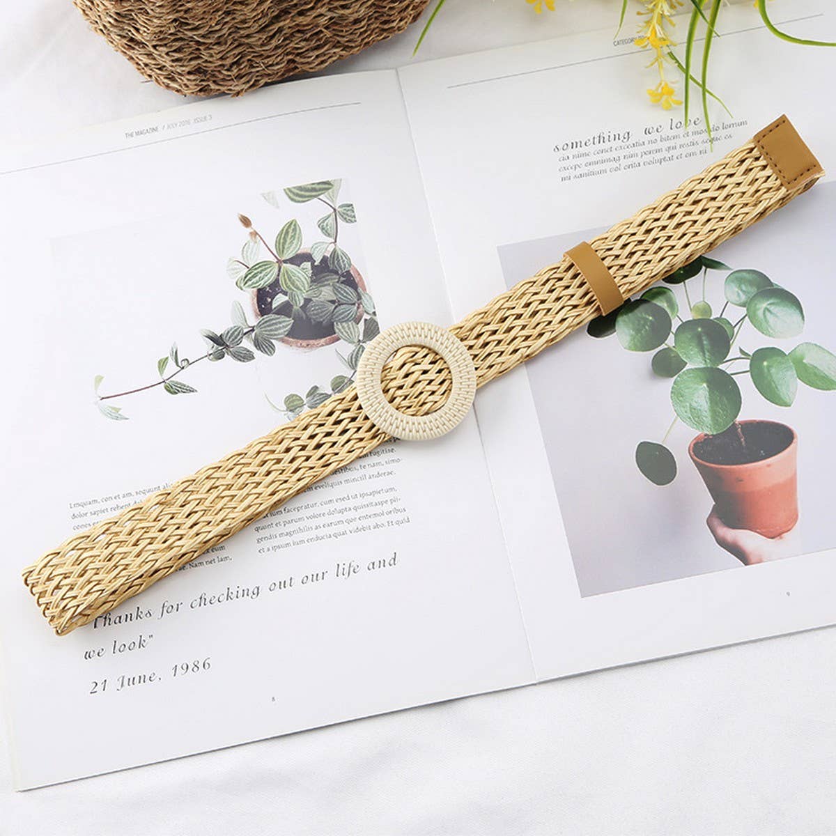Cwabe1184_Retro New Braided Waist Belt