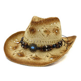 BEACH SUNSHADE COWBOY STRAW HAT_CWAH1257