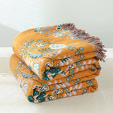FLOWER TASSEL DOUBLE SIDED BLANKET_CWMM1601