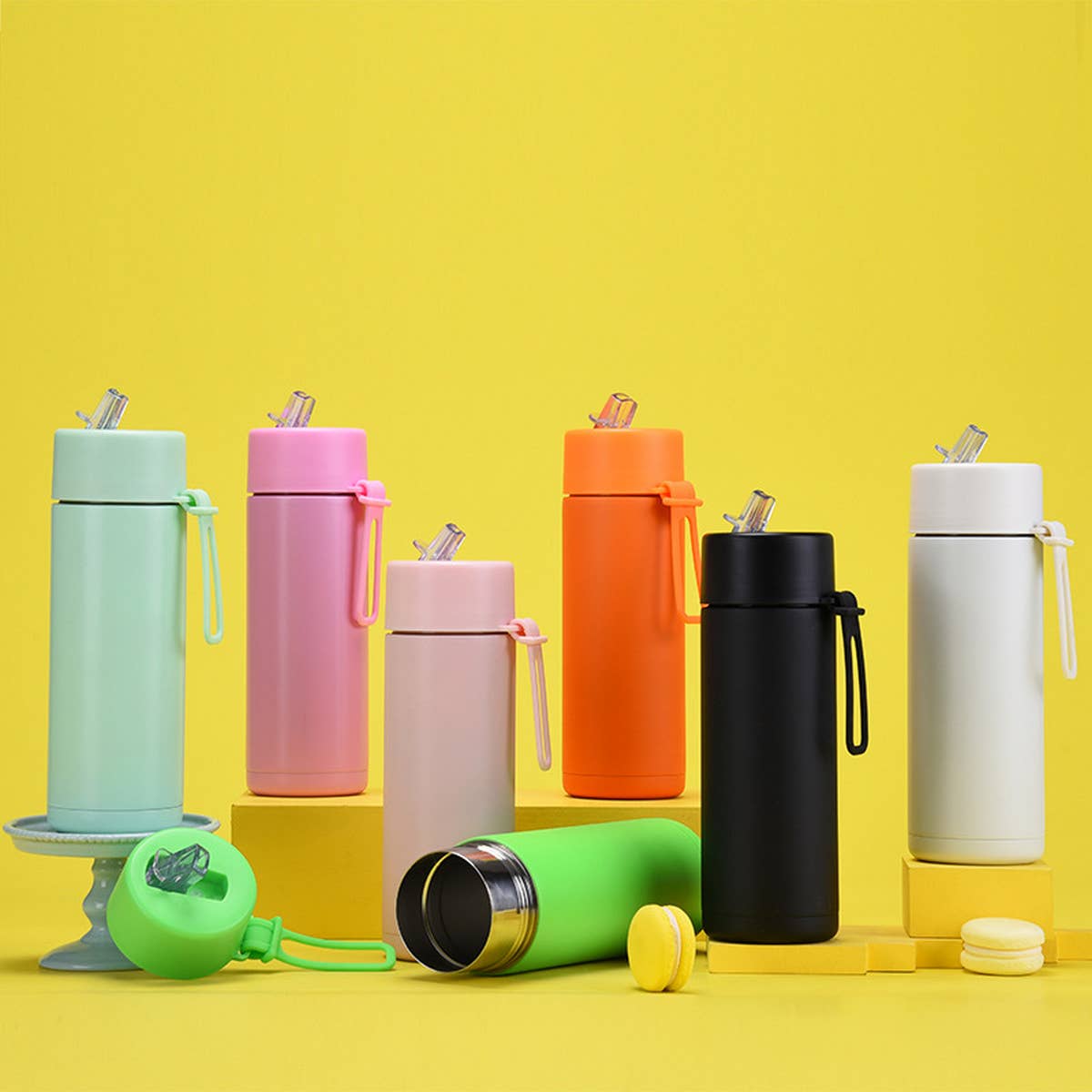 NEW PORTABLE 650ML SPORTS THERMOS CUP_CWMM0986