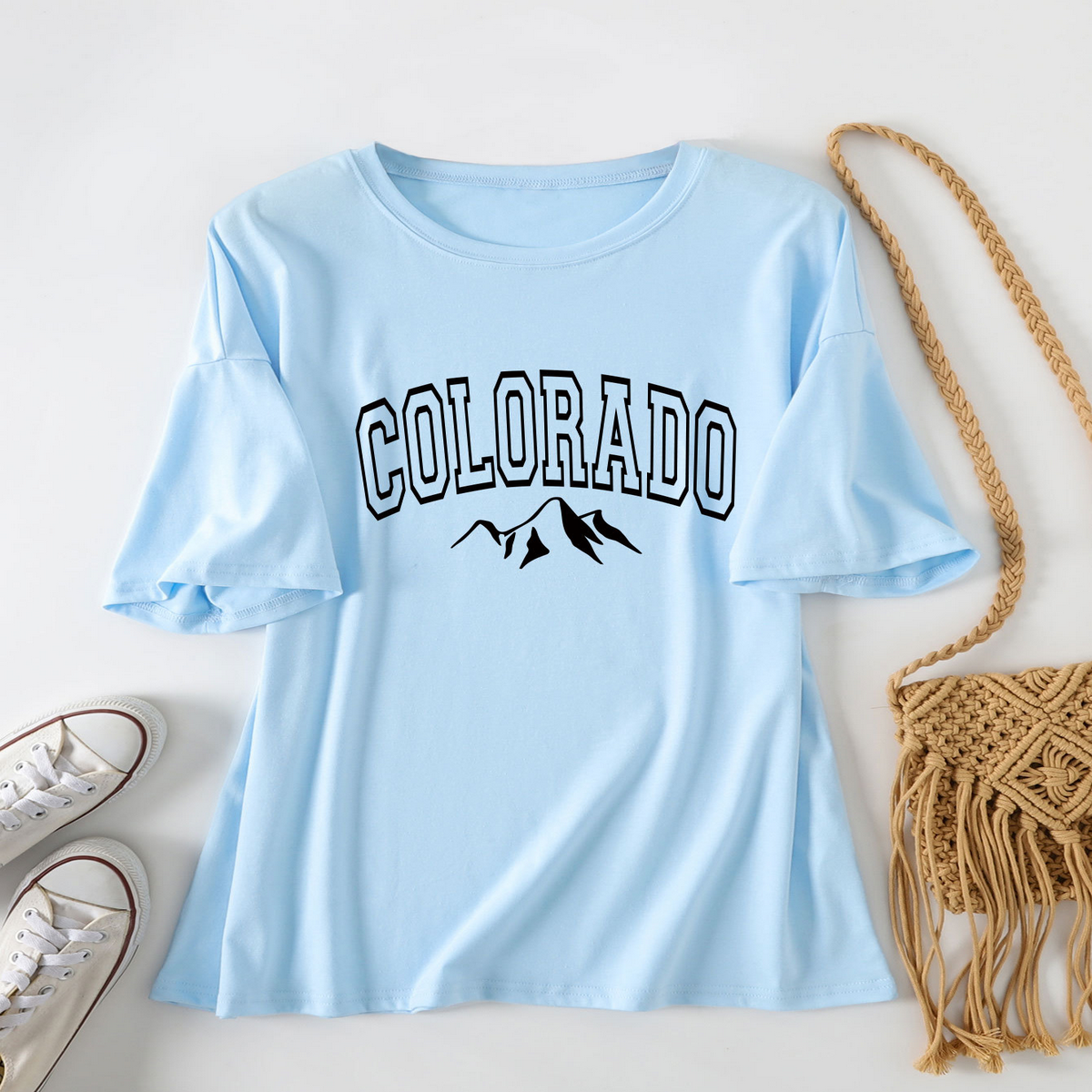 Womens Basic Tee, Baggy Fit, Stylish Design