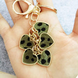 NEW LEOPARD HEART PENDANT KEYCHAIN_CWMM1320