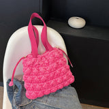 FLUFFY VELVET CLOUD HANDBAG WOMEN SHOULDER BAG_CUAB00605