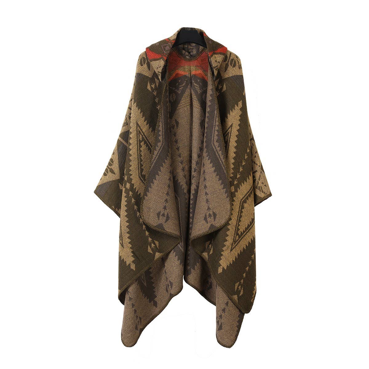 HOODED CAPE SCARF WEAR ETHNIC STYLE SHAWL_CWASC2269