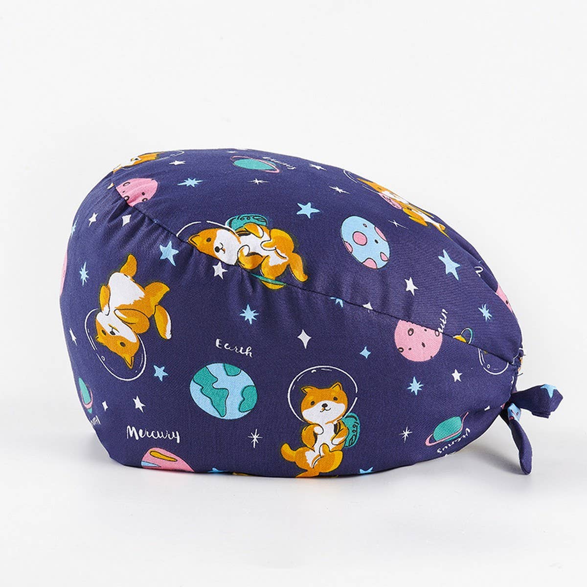 CHERRY BEAR PRINTED NURSE CAP PURE COTTON HAT_CWAH3324