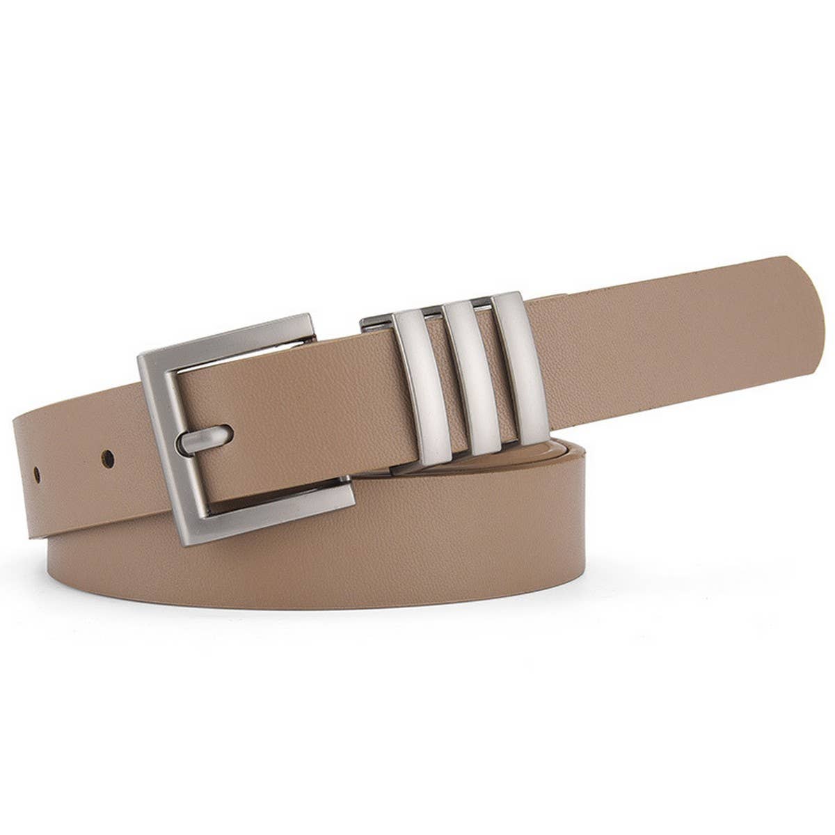 MATTE KOREAN STYLE METAL SQUARE BUCKLE BELT_CWASC0580