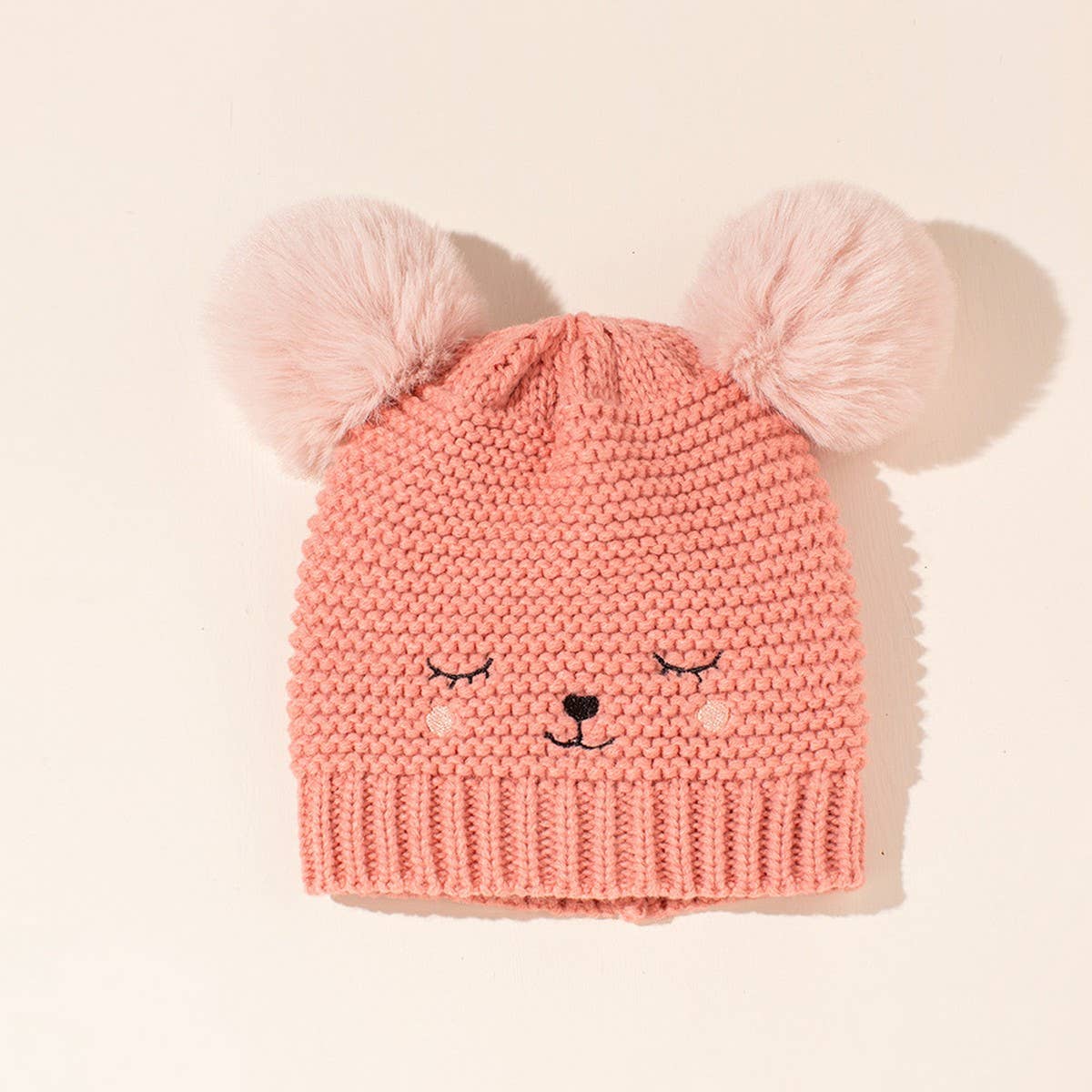 2024 NEW DOUBLE BALL CHILDRENS KNITTED HAT_CWAH1751