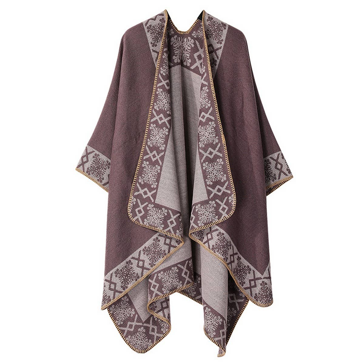 SHAWL SOLID COLOR IMITATION CASHMERE CAPE_CWASC2174