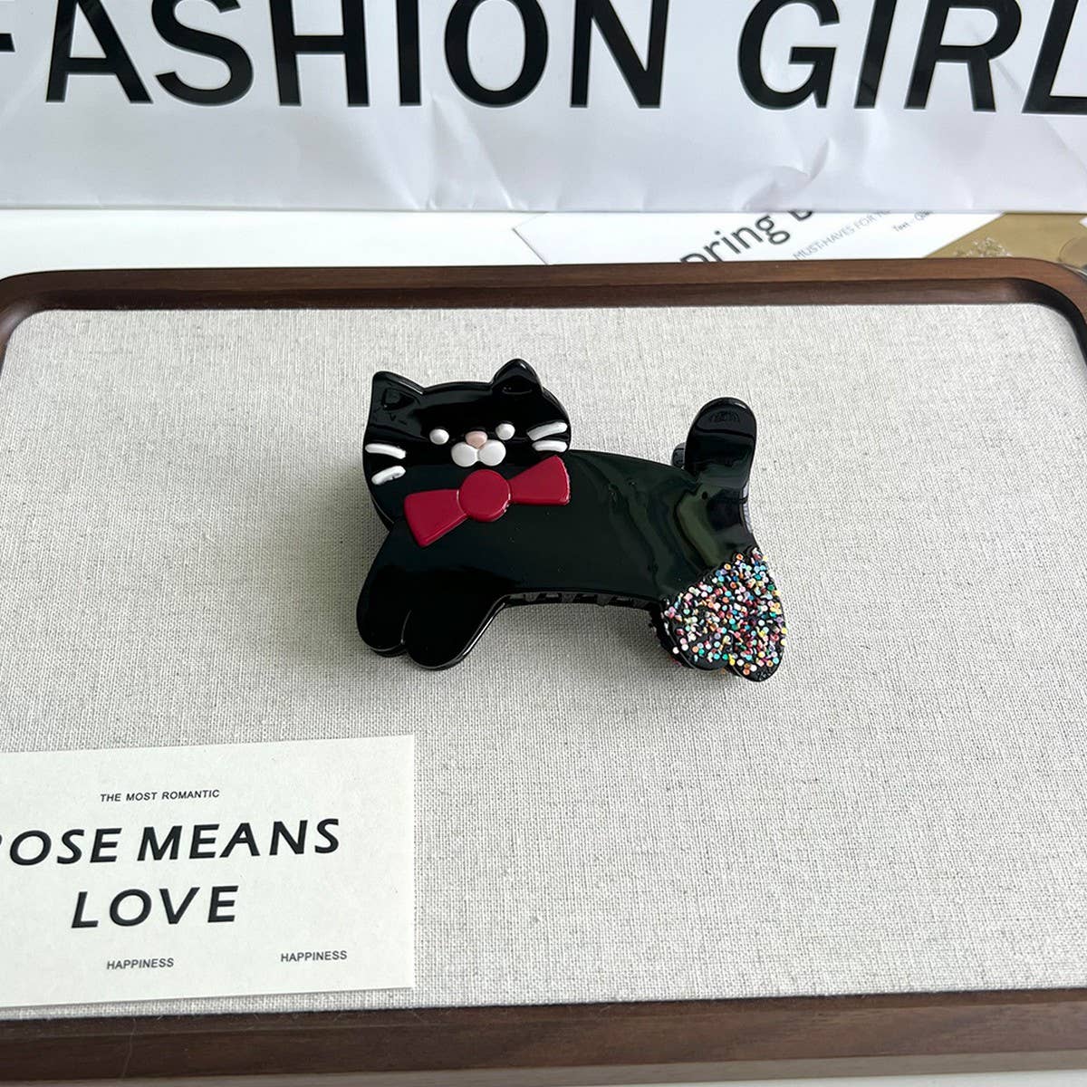 CUTE CAT BOW HAIR CLIP CREATIVE CARTOON ACCESSORY_CWAHA5894