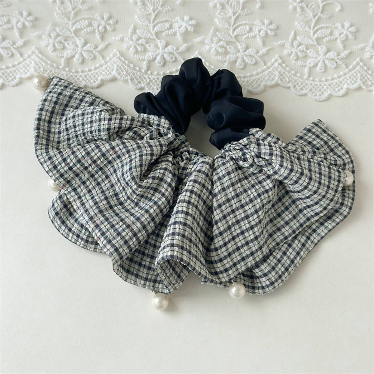 Retro Paisley Large Hair Scrunchie Korean Style_Cwaha07589