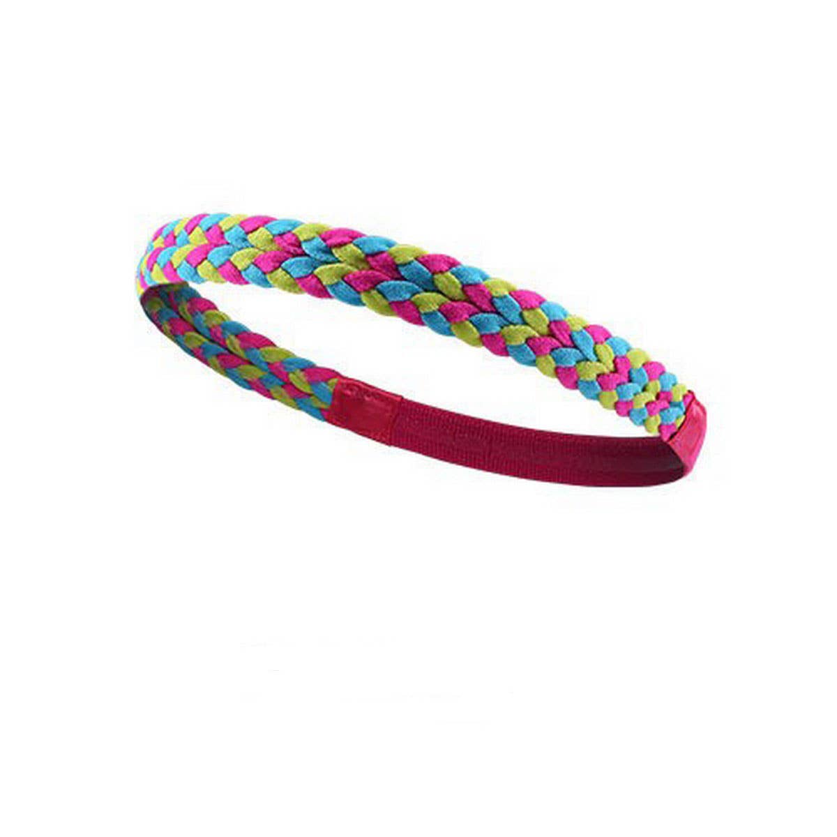 BRAIDED NON SLIP SILICONE SWEATBAND FOR SPORTS_CWMM7952