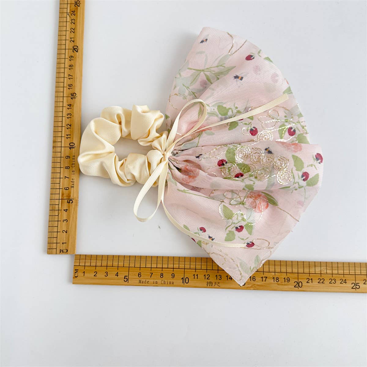 2024 NEW FLORAL EMBROIDERED BOW HAIR TIE_CWAHA1085