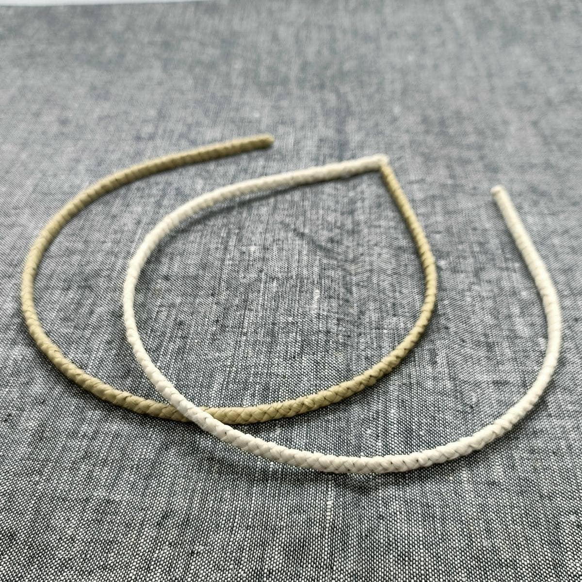 BOHO NARROW 5MM FIBER PAPER WOVEN HEADBAND_CWAHA6328