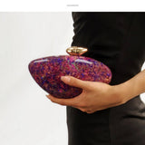 New Bullet Acrylic Clear Clutch Trendy Evening Bag_Cwab5852