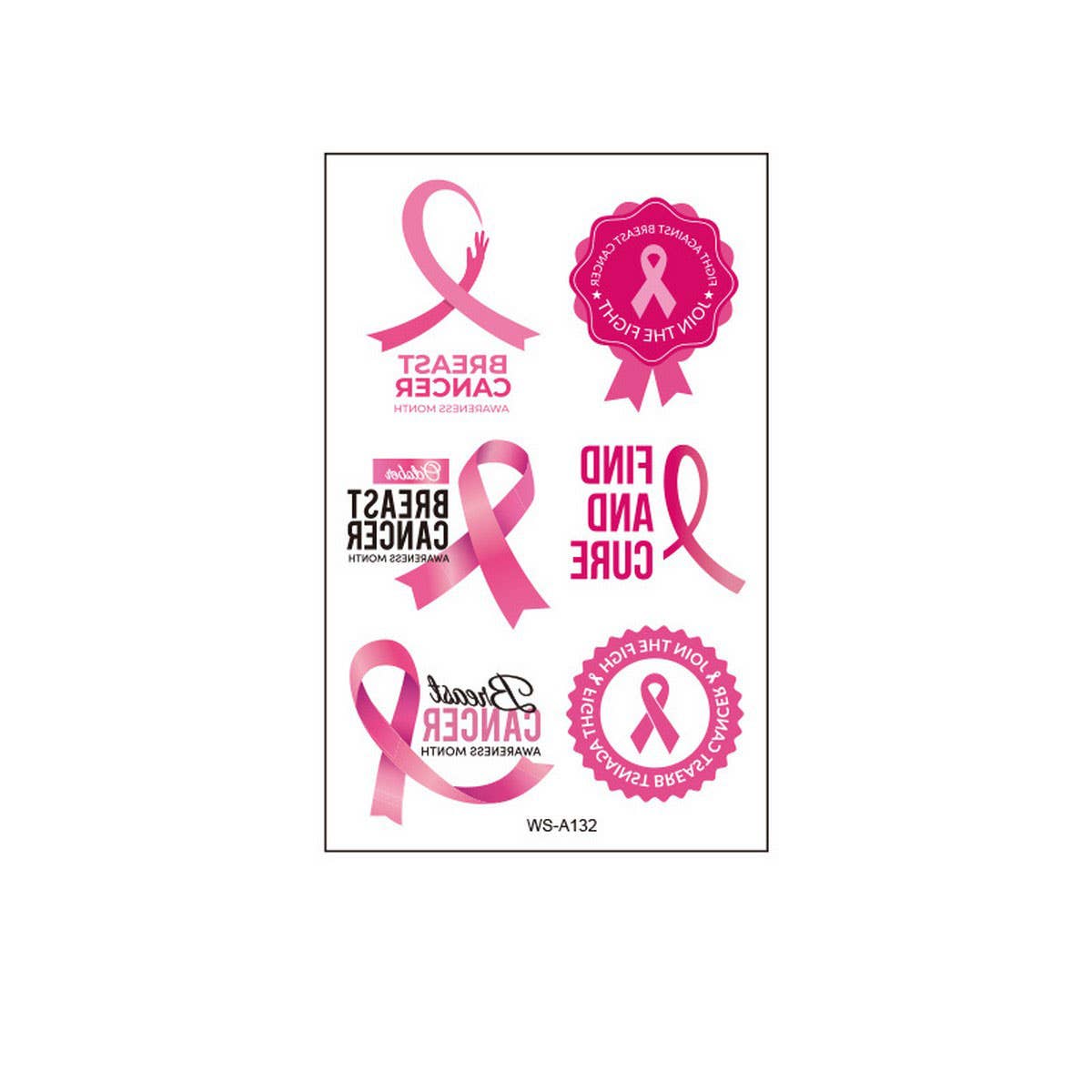 PINK RIBBON TATTOOS BREAST CANCER AWARENESS_CWMM8380