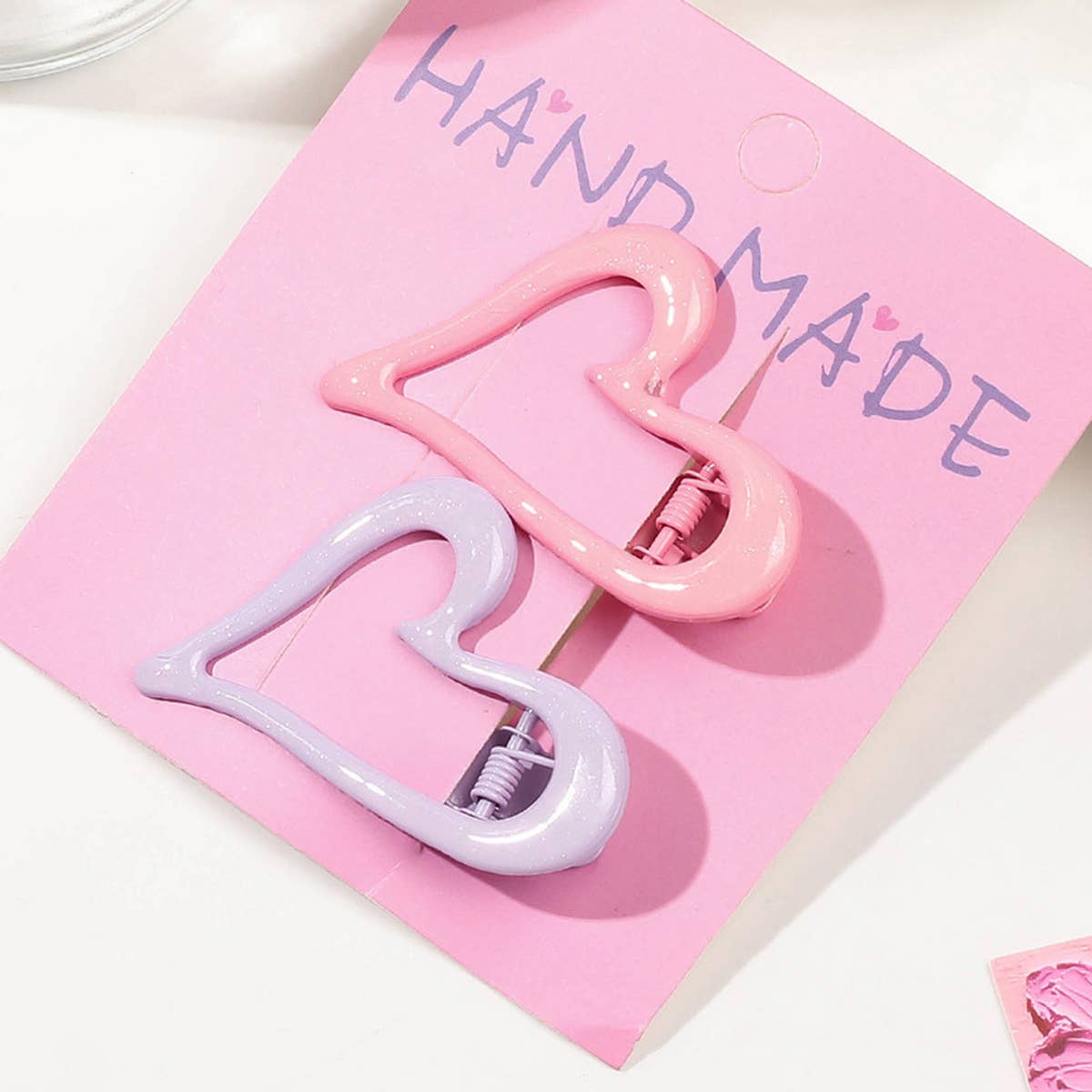 COLORFUL ENAMEL HAIR CLIP GRADIENT METAL DUCKBILL_CWAHA1640