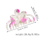 ELEGANT FLORAL HAIR CLAW CHIC DAILY BUN CLIP_CWAHA2247