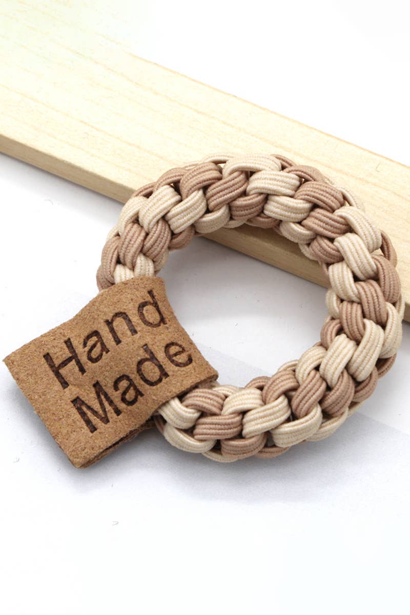 5PCS BEARS DECORATIVE TWO TONE CASUAL HAIR TIE_CWAHA0187