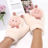 CUTE WINTER PLUSH AND THICKENED RABBIT FUR GLOVES_CWAG0267