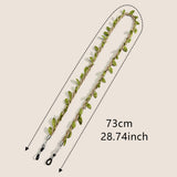 BRAIDED BRANCHES AND LEAVES GLASSES LANYARD_CWMM1159