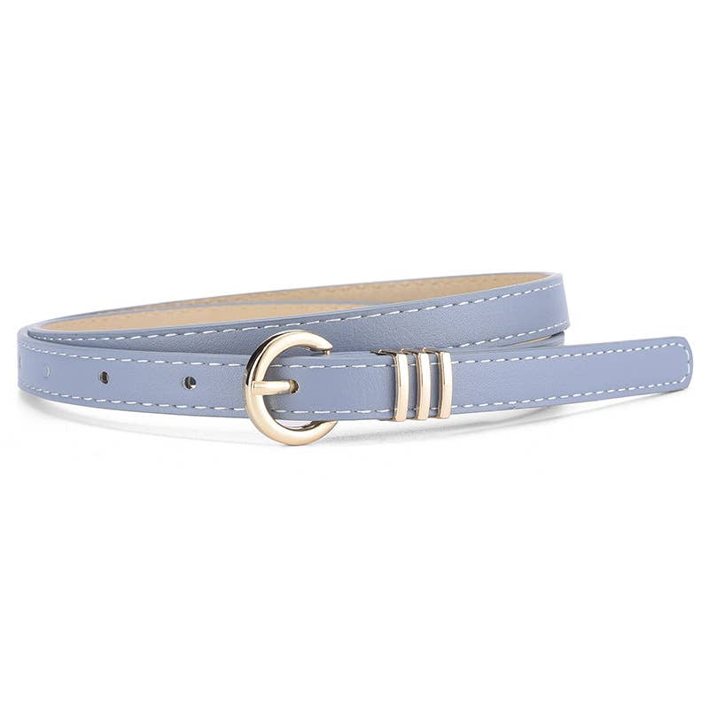 Vintage Leather Skinny Womens Belt