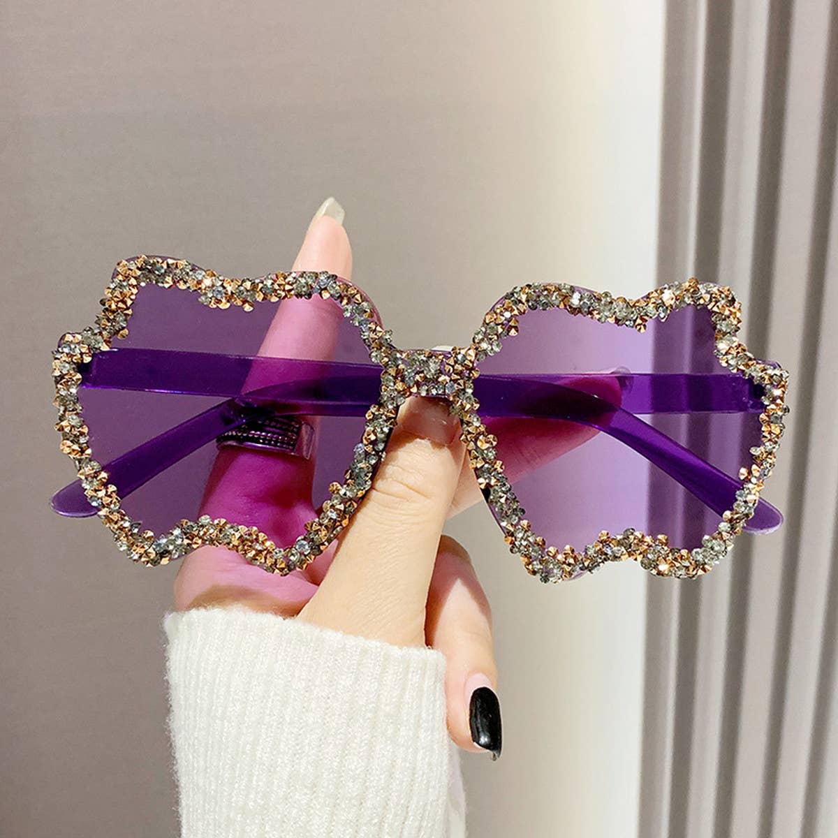 Women Diamond Transparent Sunglasses_Cwasg0213