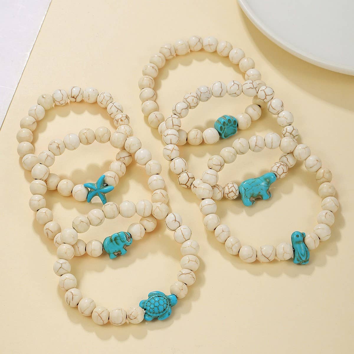 FASHIONABLE MARINE ANIMAL BRACELET SET_CWMM3539