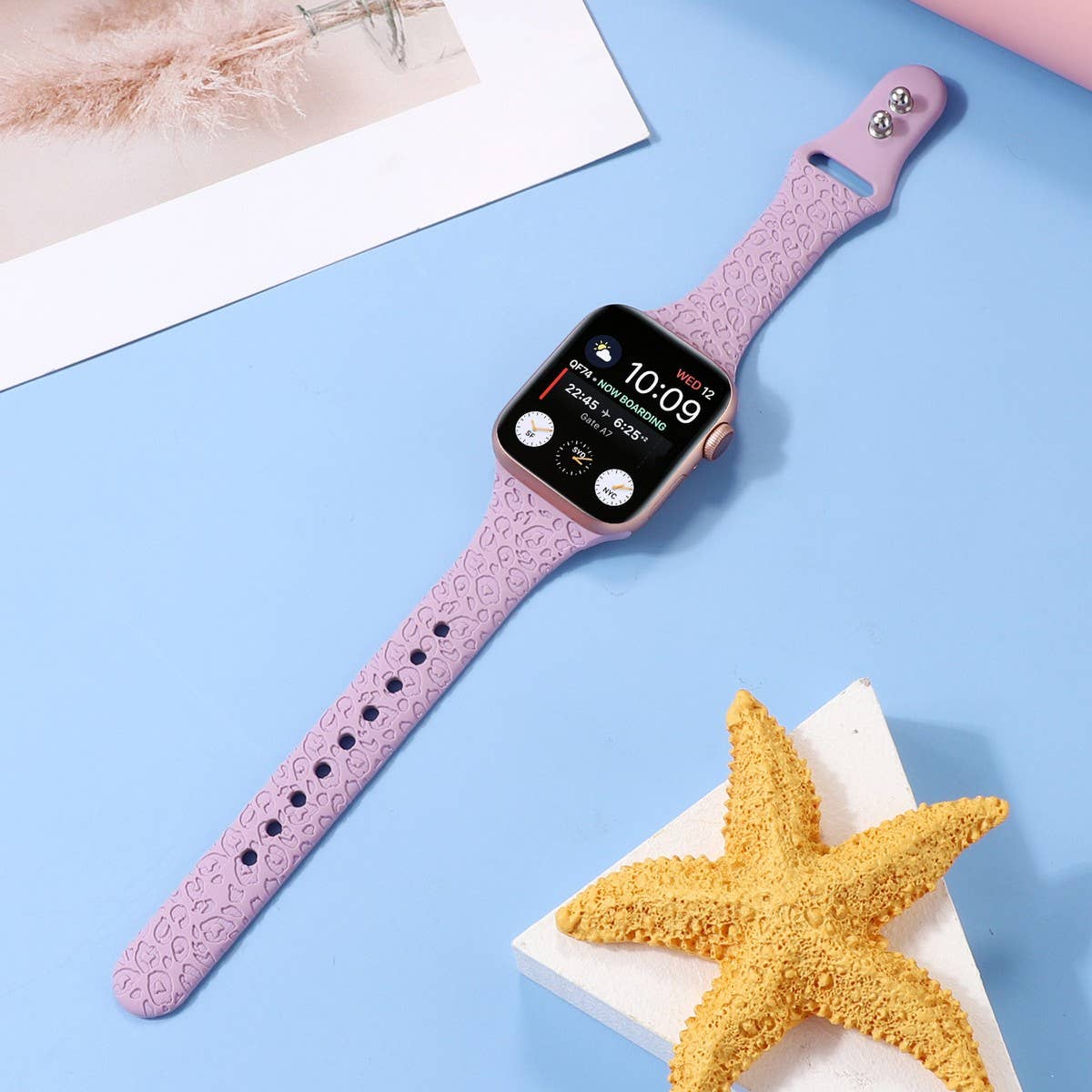 APPLE WATCH9 1 ENGRAVED LEOPARD PRINT STRAP IWATCH8_CWWW0070