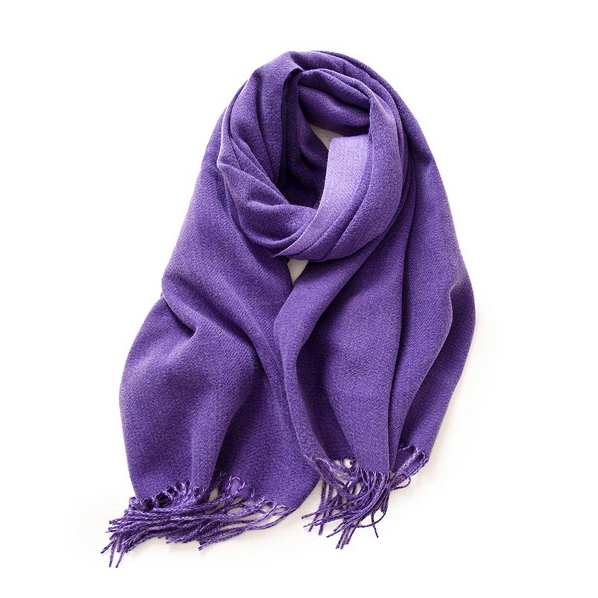 FASHION SCARF SOFT FAUX CASHMERE WITH TASSELS_CWASC0174