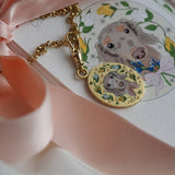 New Dog Stainless Steel Painted Necklace_Cwmm5700
