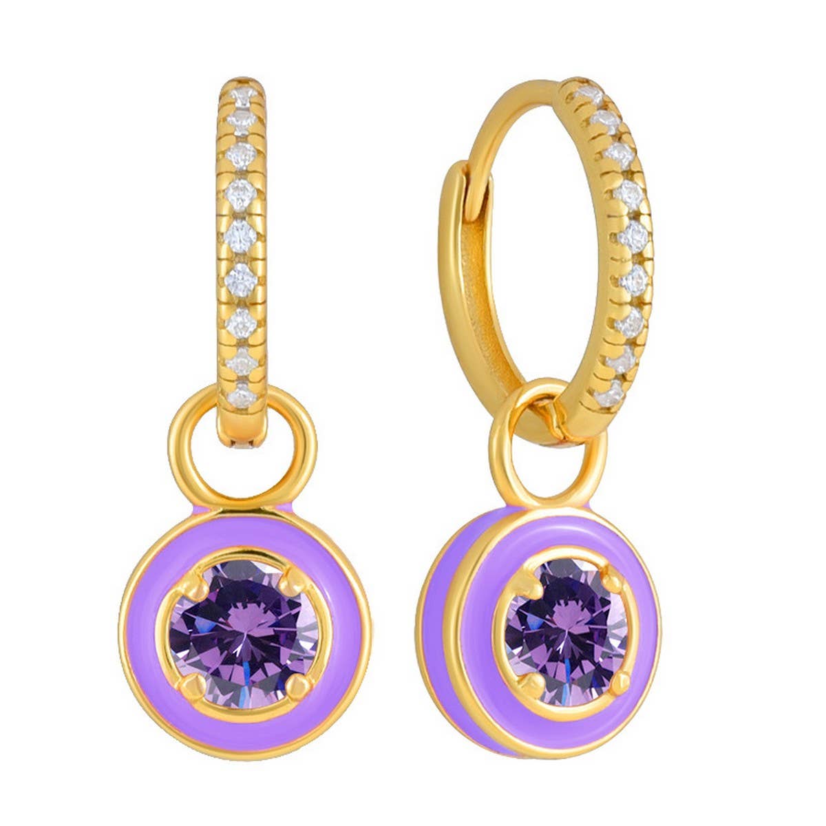 ROUND OIL DROP COLORFUL CREATIVE EARRINGS_CWAJE1752