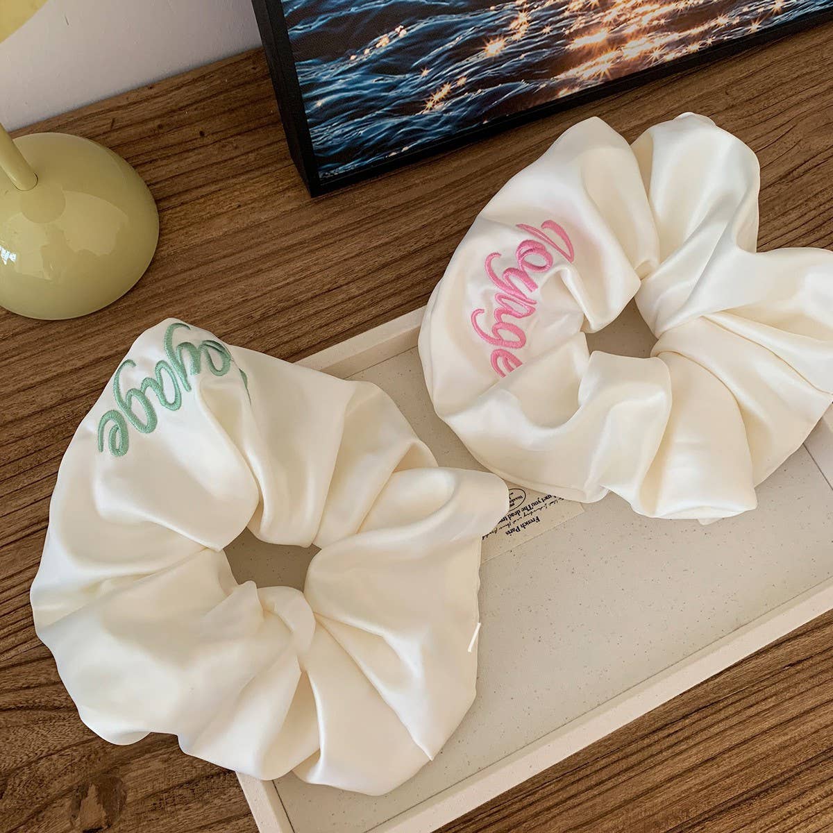 SATIN EMBROIDERED LETTER HEADBAND HAIR ACCESSORIES_CWAHA3695