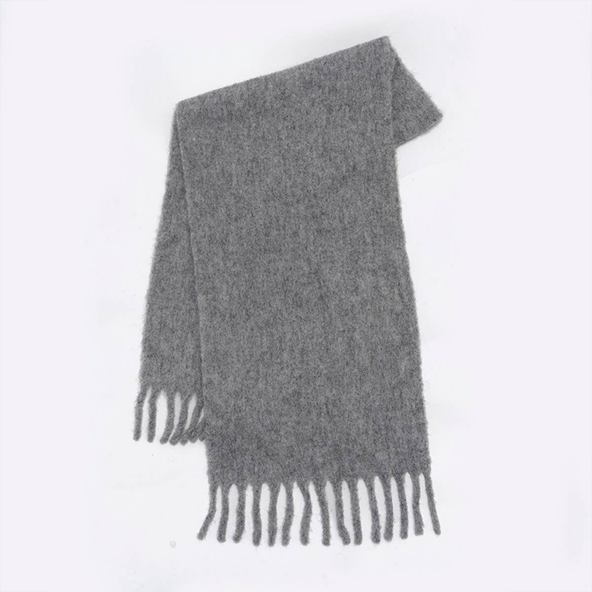 GRADIENT LOOP YARN TASSEL SCARF FOR WINTER_CWASC2354