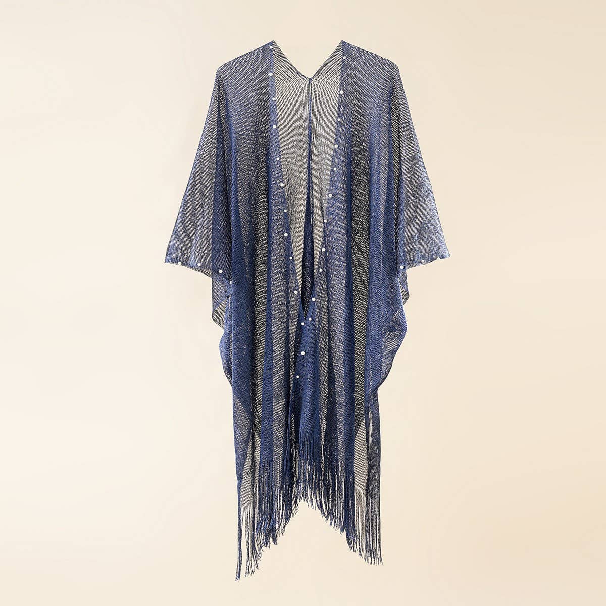 LONG TASSEL LACE FRONT OPEN KIMONO FOR SUMMER_CWASC0803