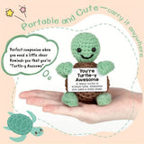 Cwmm9277_Positive Little Turtle Handmade Knitted Doll